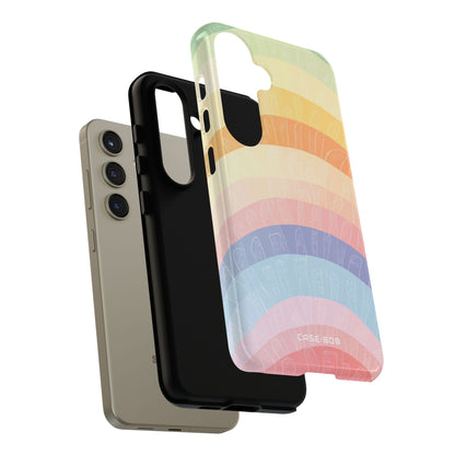 Pastell Regenbogen Bänder Samsung S24 Case - Tough