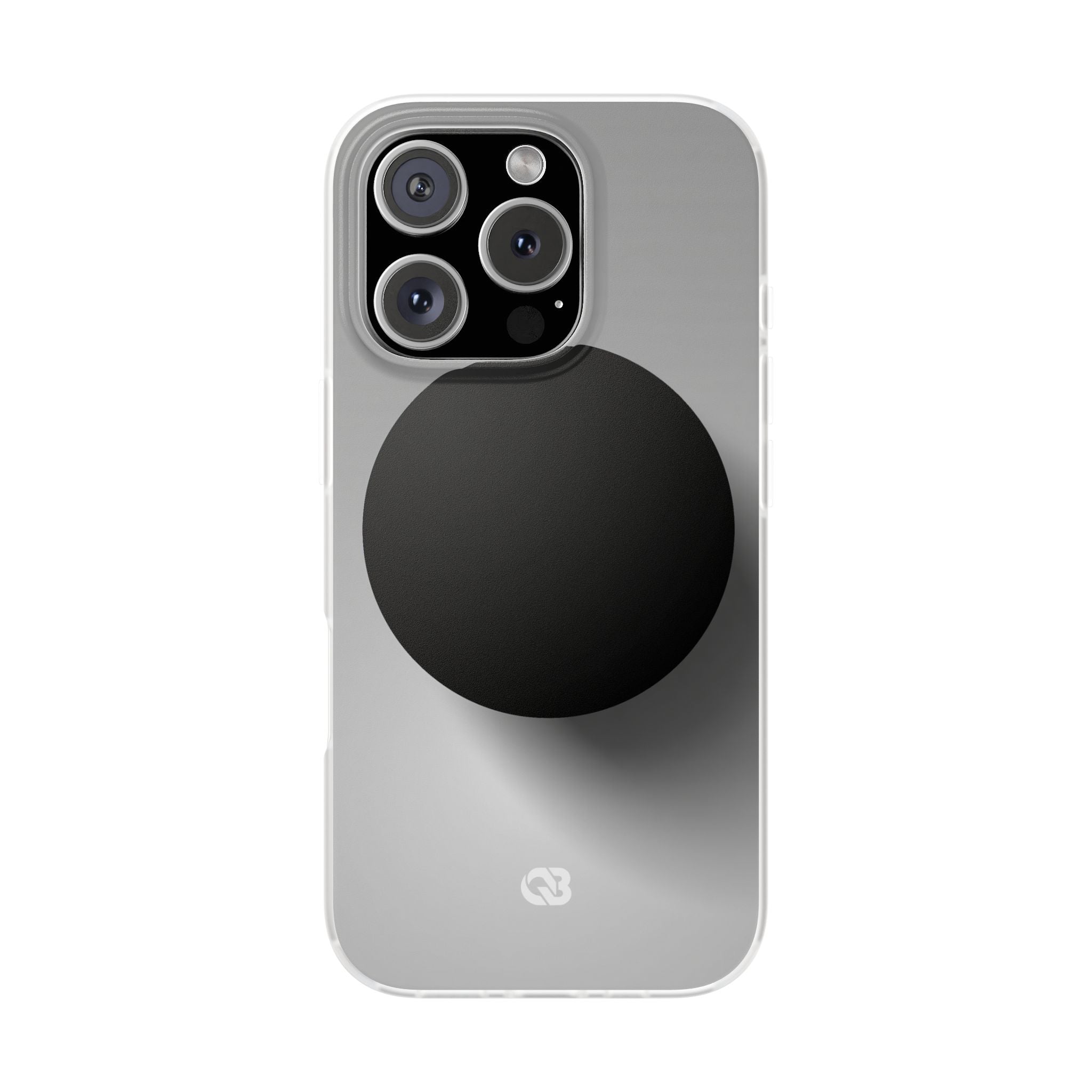 Grey Lite Phone Case for iPhone - Matte Onyx Sphere