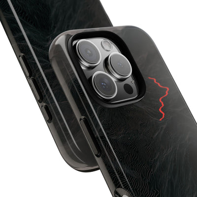 Crimson Ridge Pass · Tough Phone Case for iPhone · Black