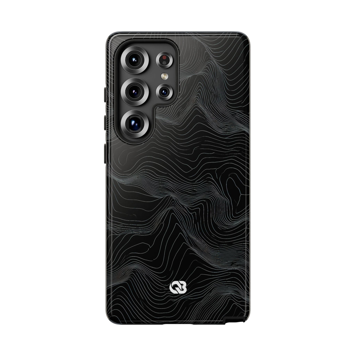 Obsidian Contour Elevation · Tough Phone Case for Samsung · Black