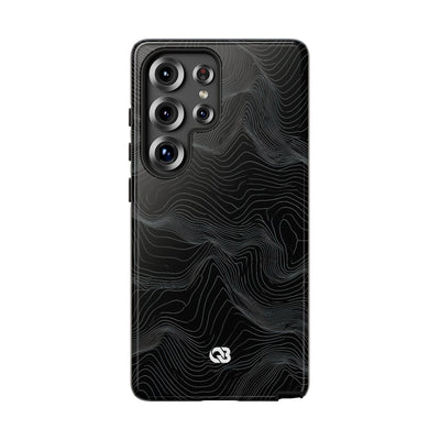 Obsidian Contour Elevation · Tough Phone Case for Samsung · Black