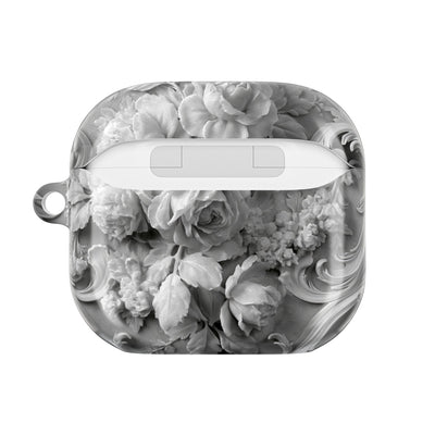 Rococo Marble Rose · Hard Case for AirPods & AirPods Pro · White