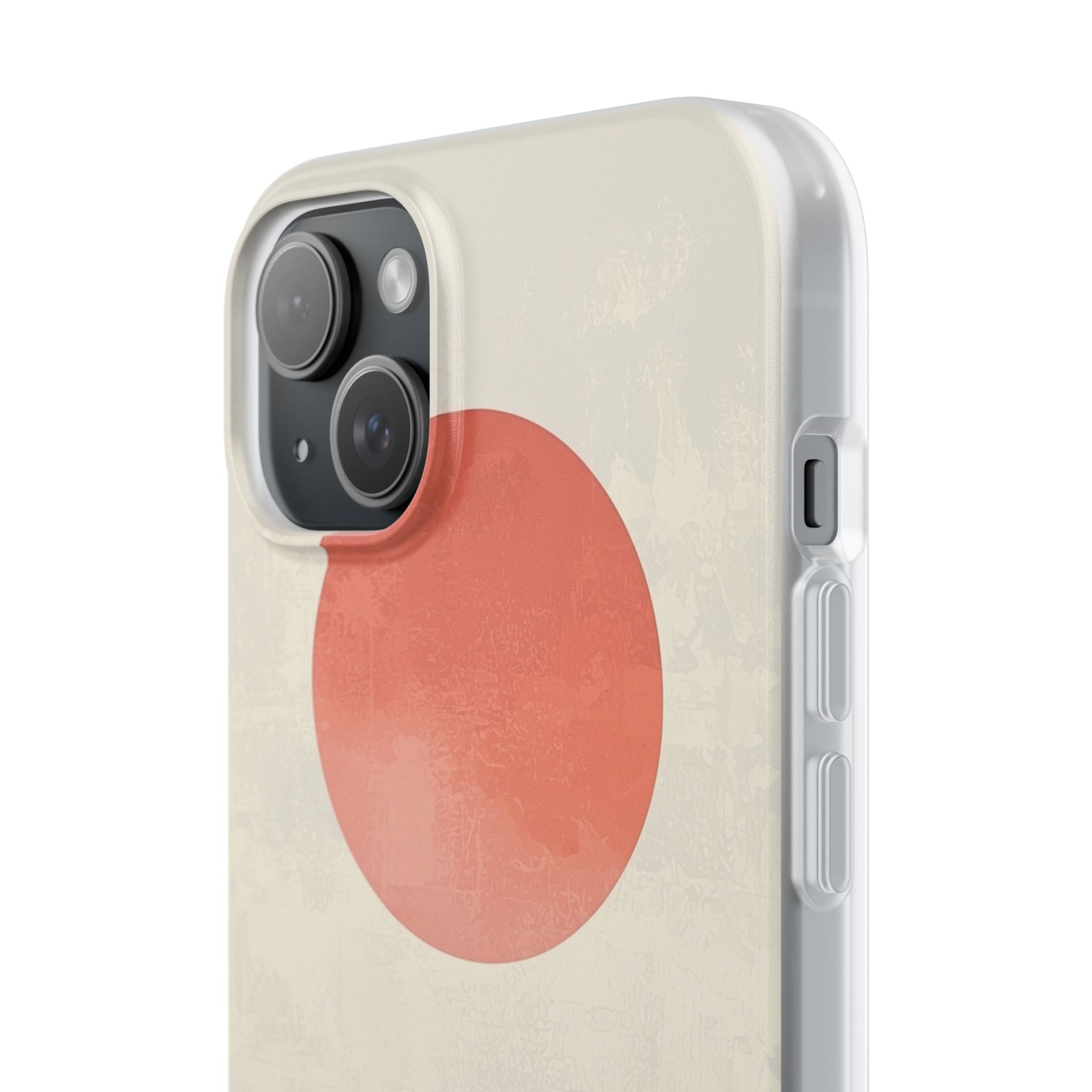Crimson Sun Strokes · Soft Phone Case for iPhone