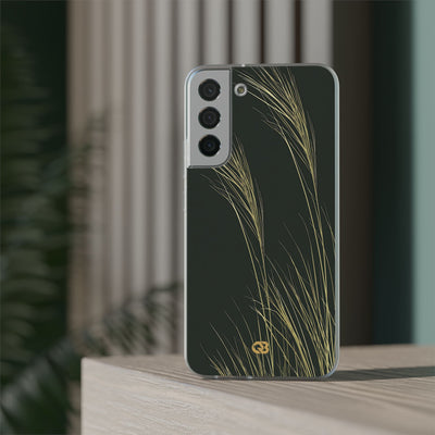Green Lite Phone Case for Samsung - Midnight Gilded Grass