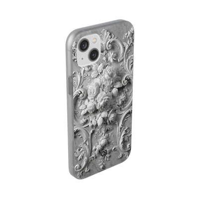 Rococo Marble Rose · Lite Phone Case for iPhone ·  White