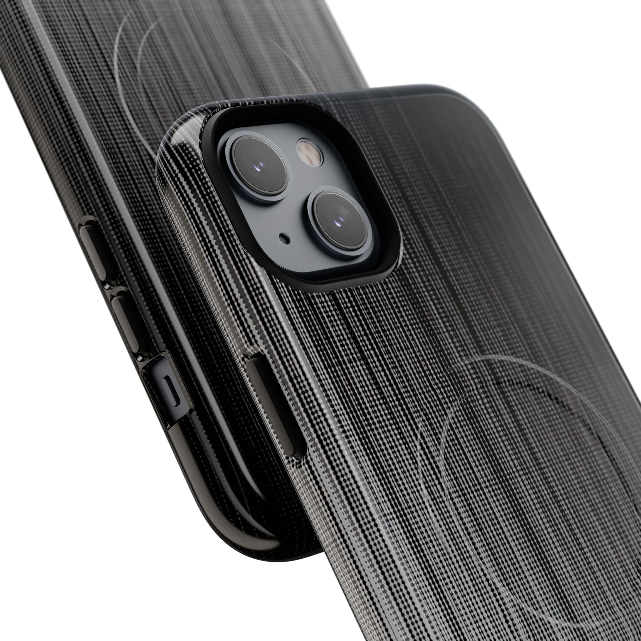 Grey Tough 2.0 Magsafe Phone Case for iPhone - Static Vertical Dither