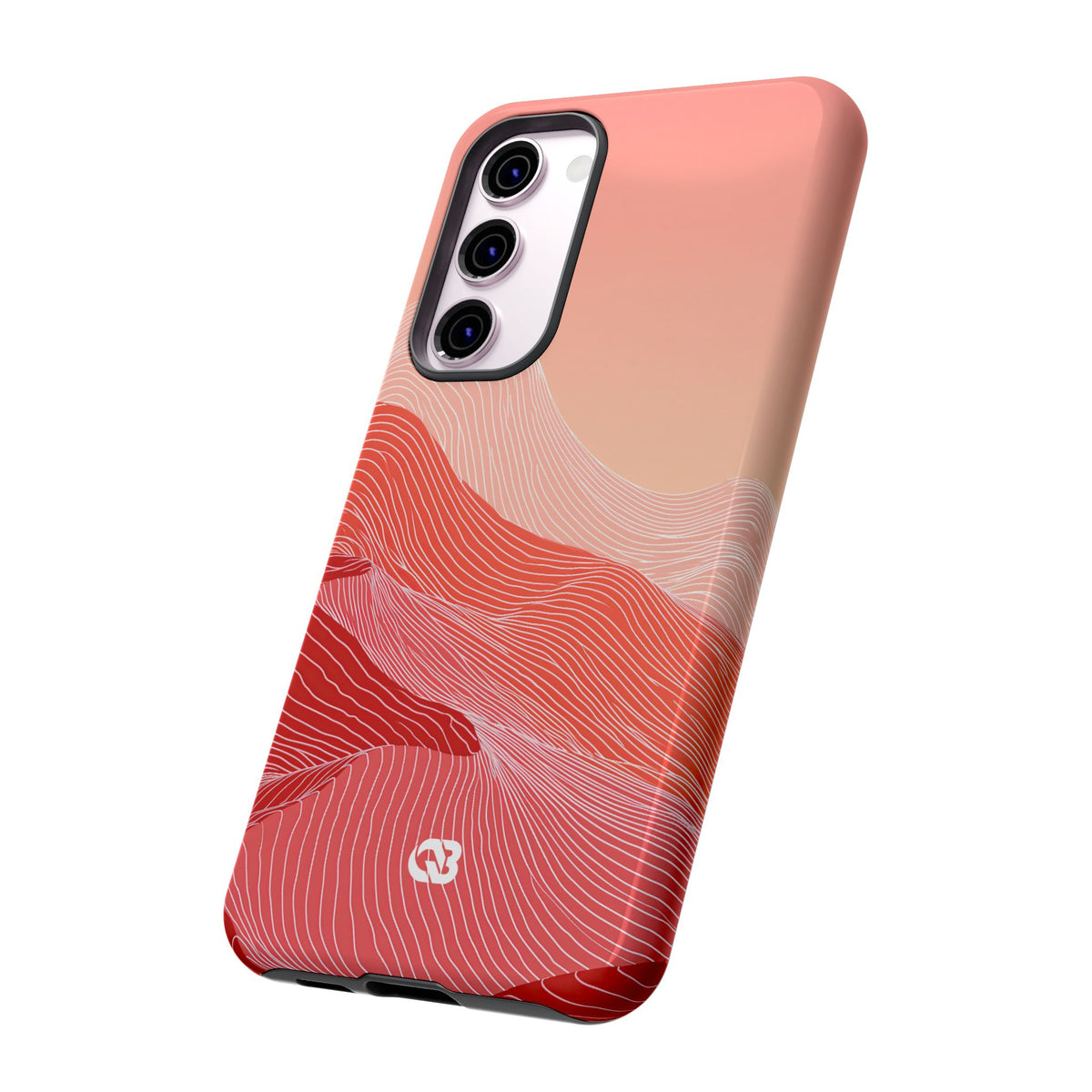 Coral Ridge Contours · Tough Phone Case for Samsung · Red