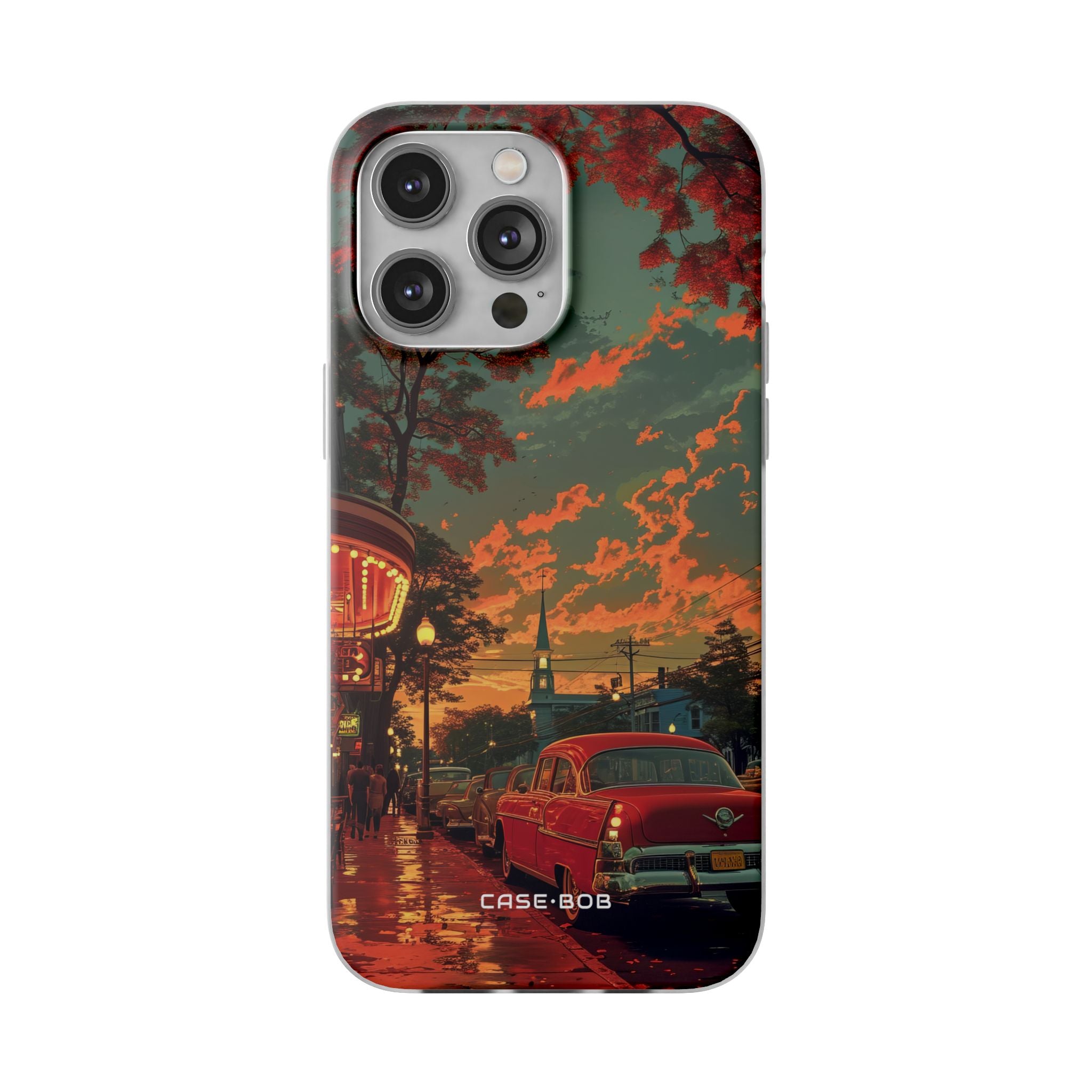 Crimson Classic iPhone 14 Pro Max -pehmeä suojakotelo