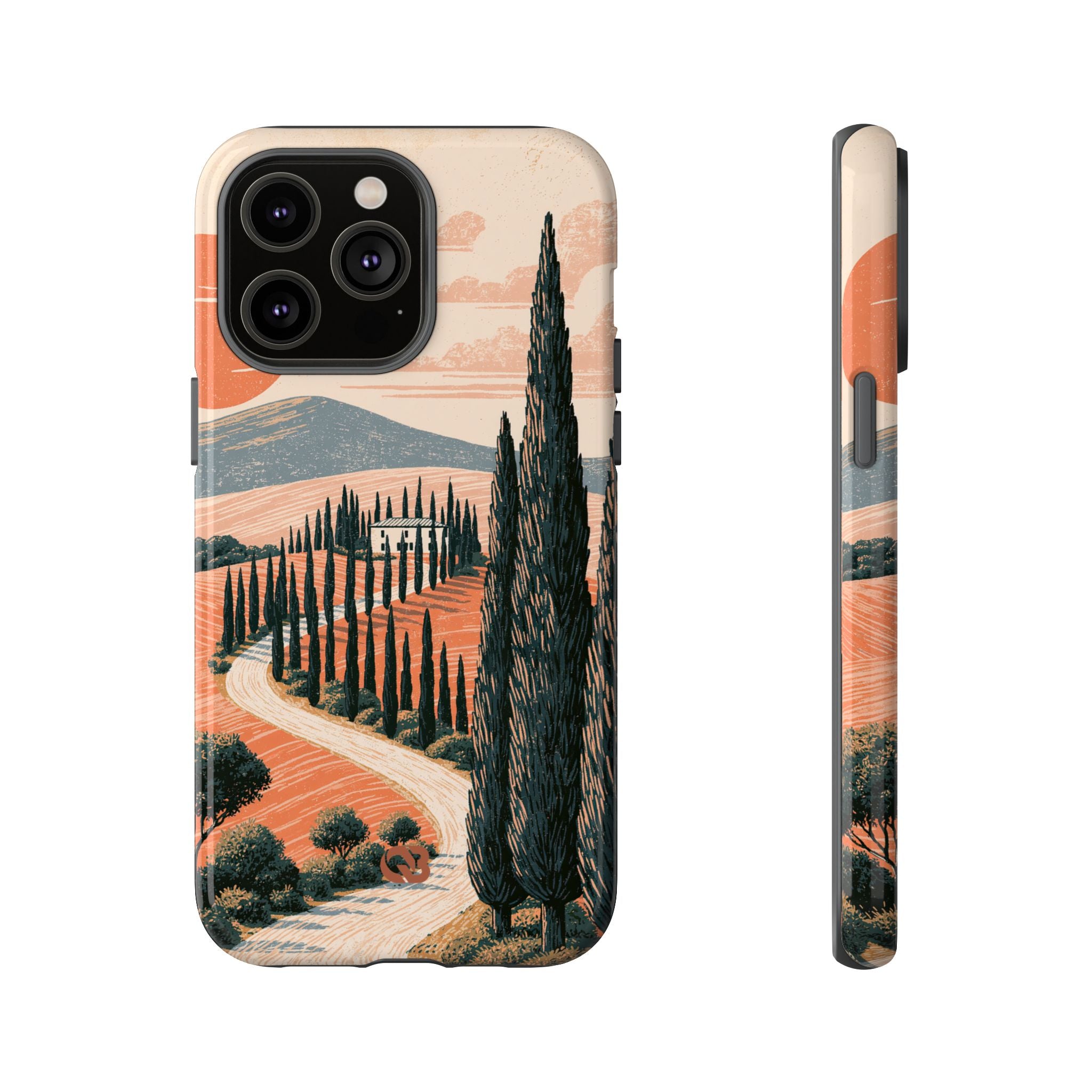 Orange Tough Phone Case for iPhone - Terracotta Ridge Trail
