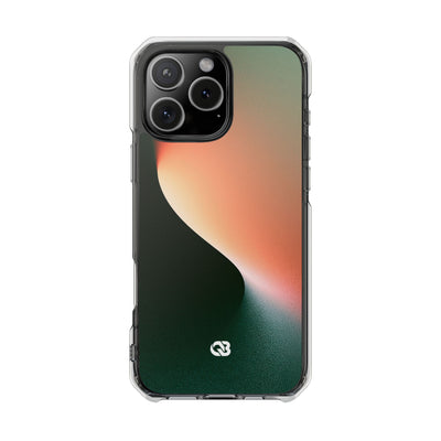 Luminous Arc · Clear Impact Magnetic Phone Case for iPhone · Green