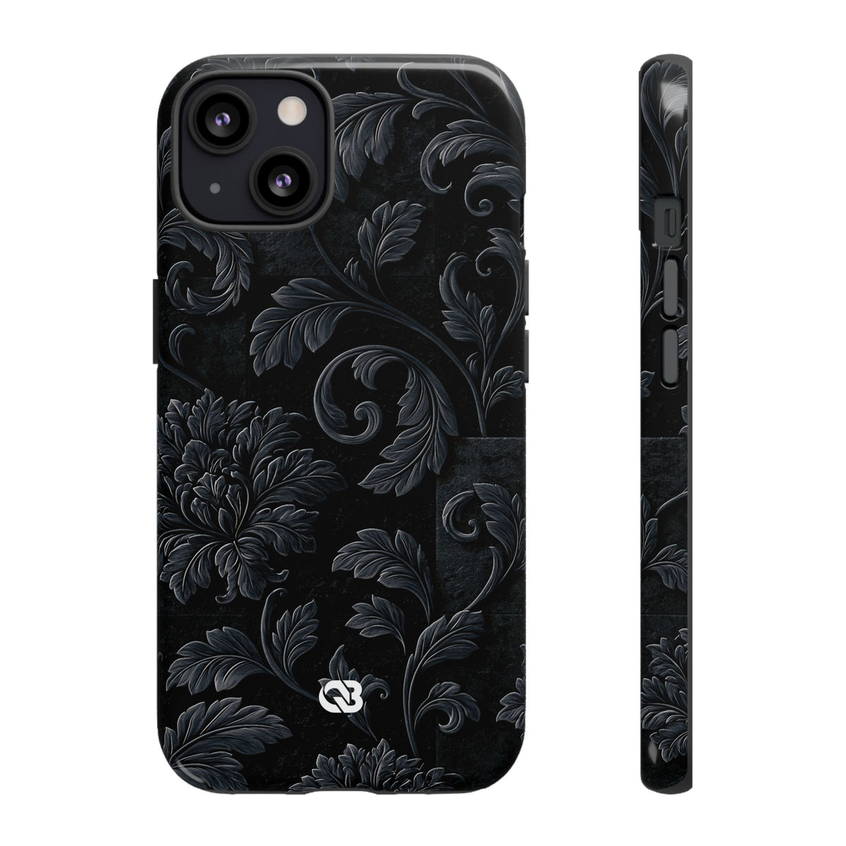 Obsidian Damask · Tough Phone Case for iPhone · Black