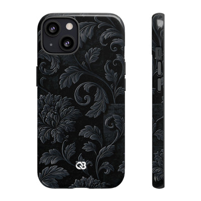 Obsidian Damask · Tough Phone Case for iPhone · Black