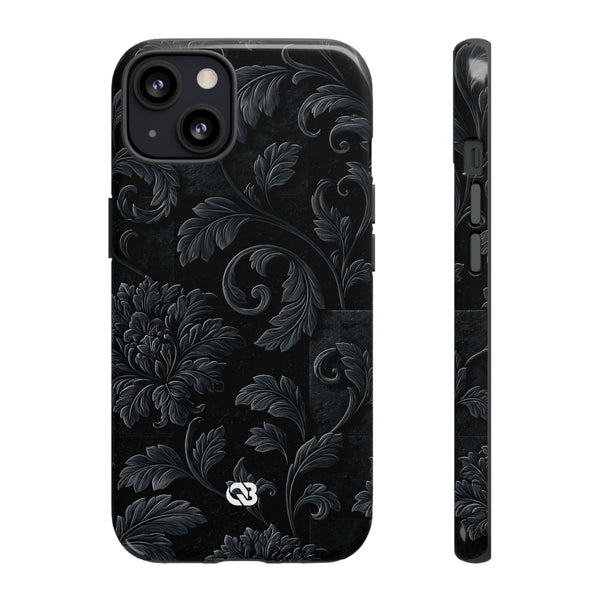 Obsidian Damask · Tough Phone Case for iPhone · Black