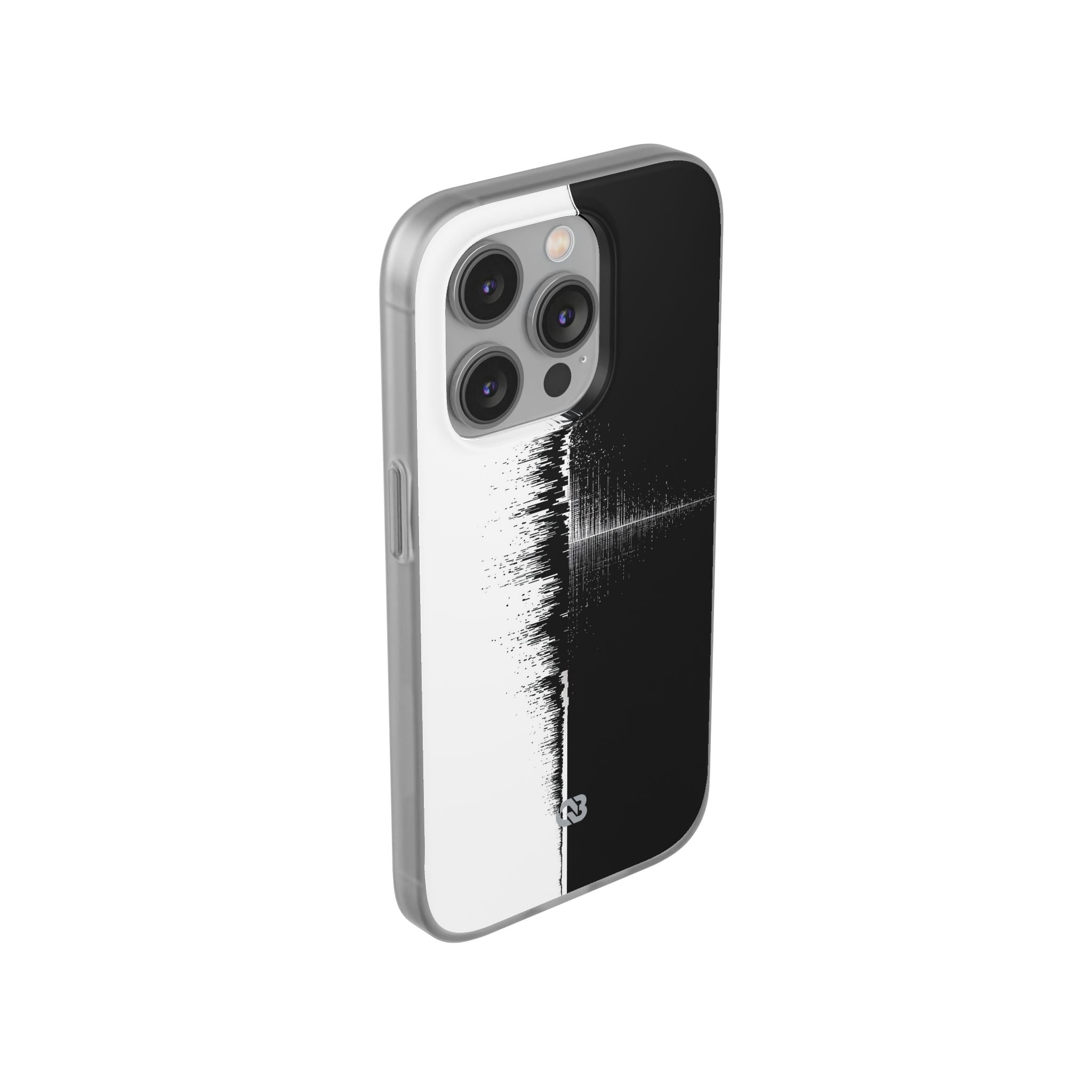 Black Lite Phone Case for iPhone - Static Signal Split