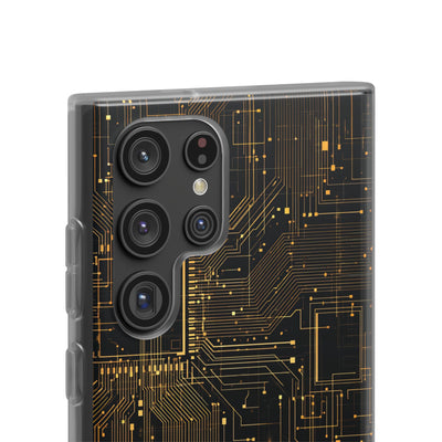 Gold Lite Phone Case for Samsung - Amber Core Mainframe