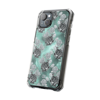 Frost Mint Floral · Impact Phone Case for iPhone · Magsafe