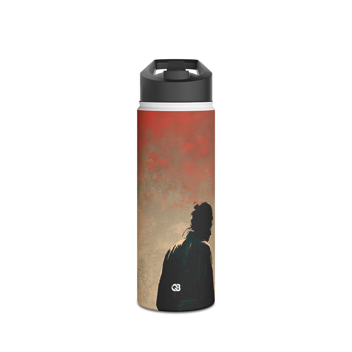 Crimson Moon Ronin · Insulated Water Bottle · Red