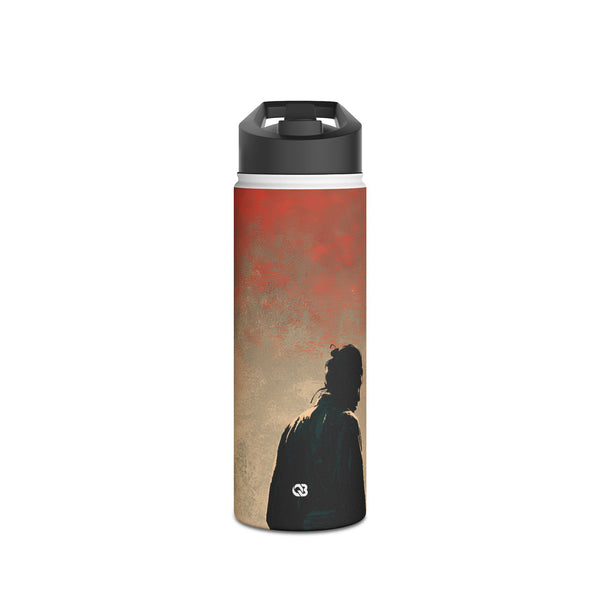 Crimson Moon Ronin · Insulated Water Bottle · Red