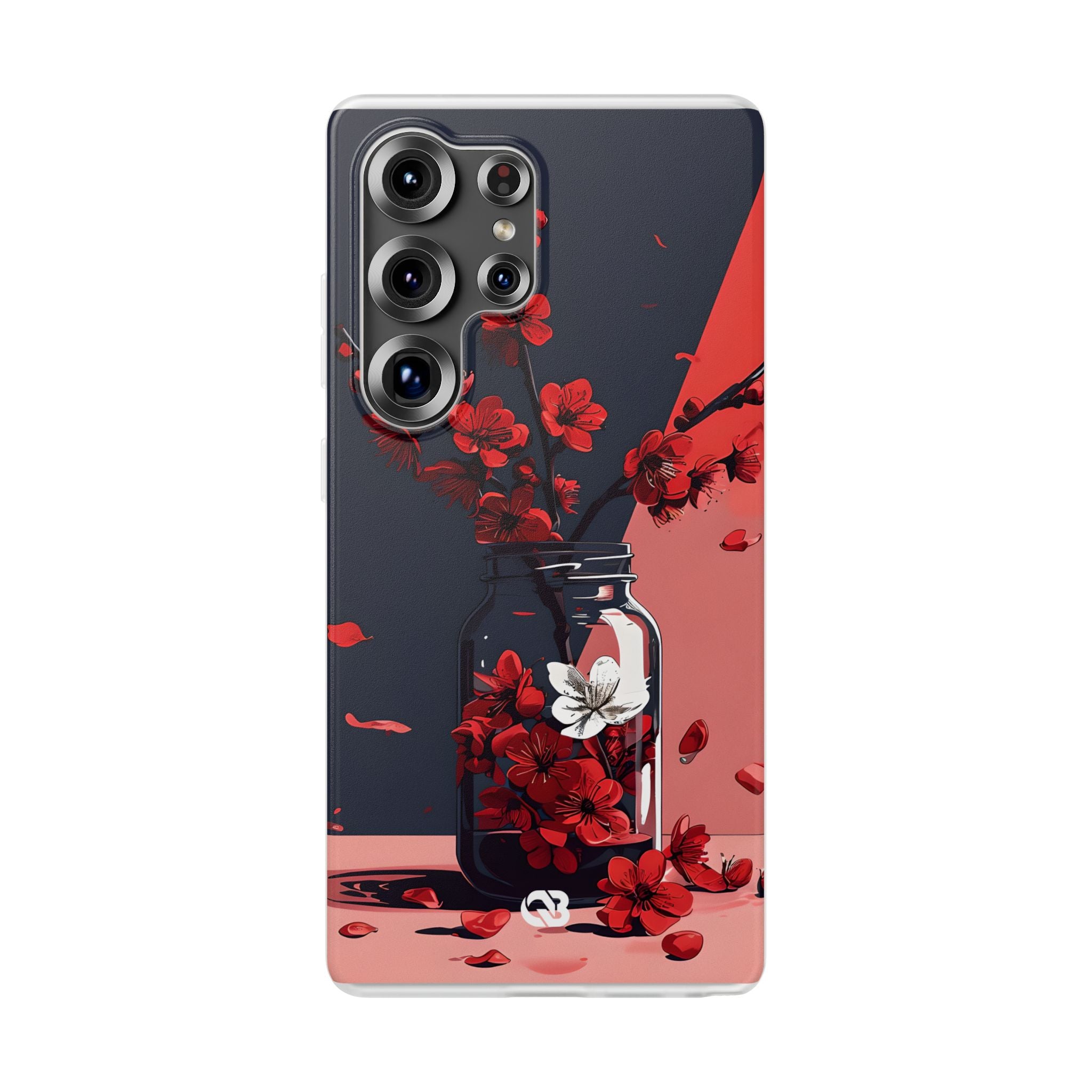 Crimson Blossom Jar · Soft Phone Case for Samsung