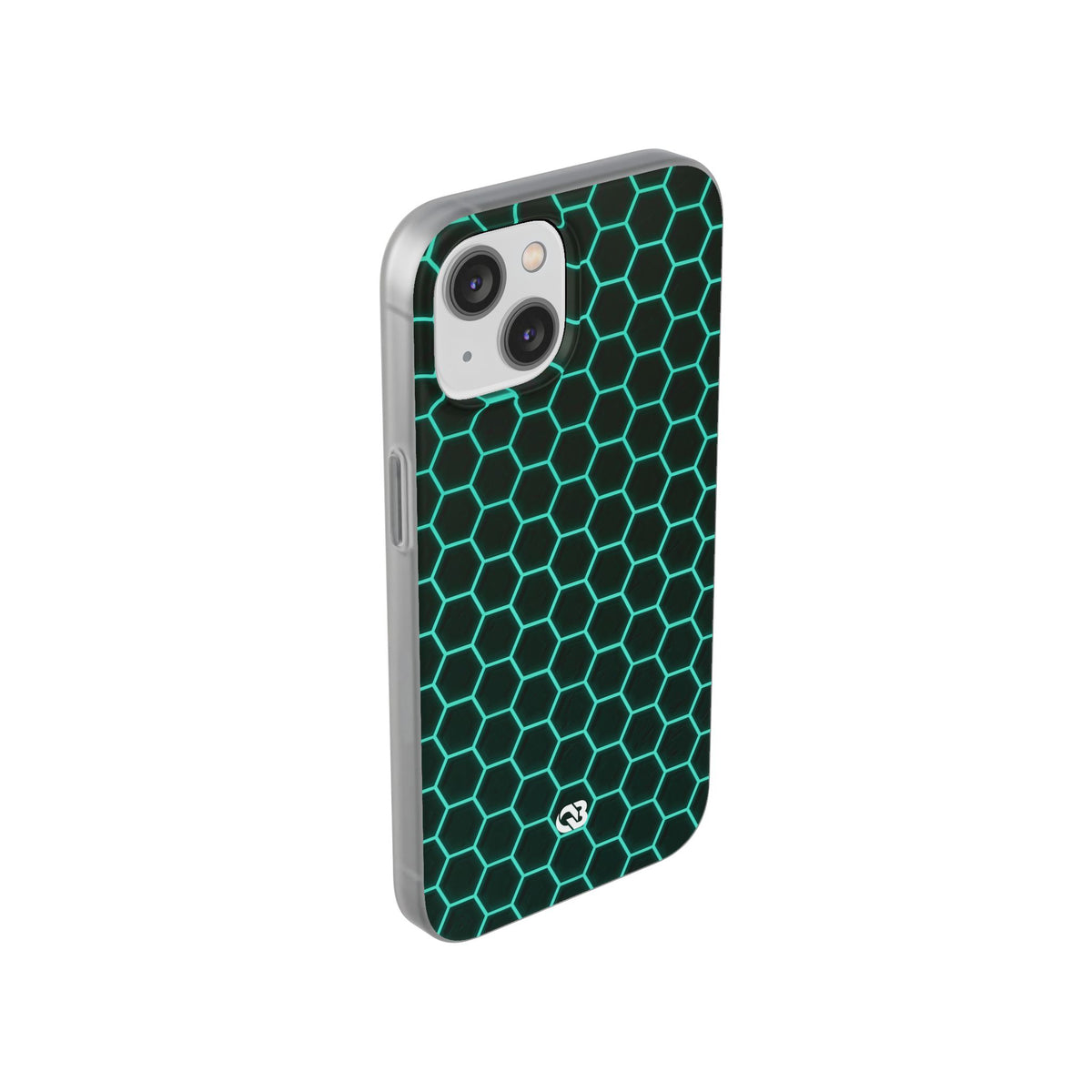 Neon Hex Spectrum · Lite Phone Case for iPhone ·  Teal