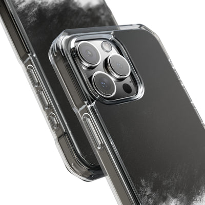 Crimson Void · Clear Impact Magnetic Phone Case for iPhone ·  Black