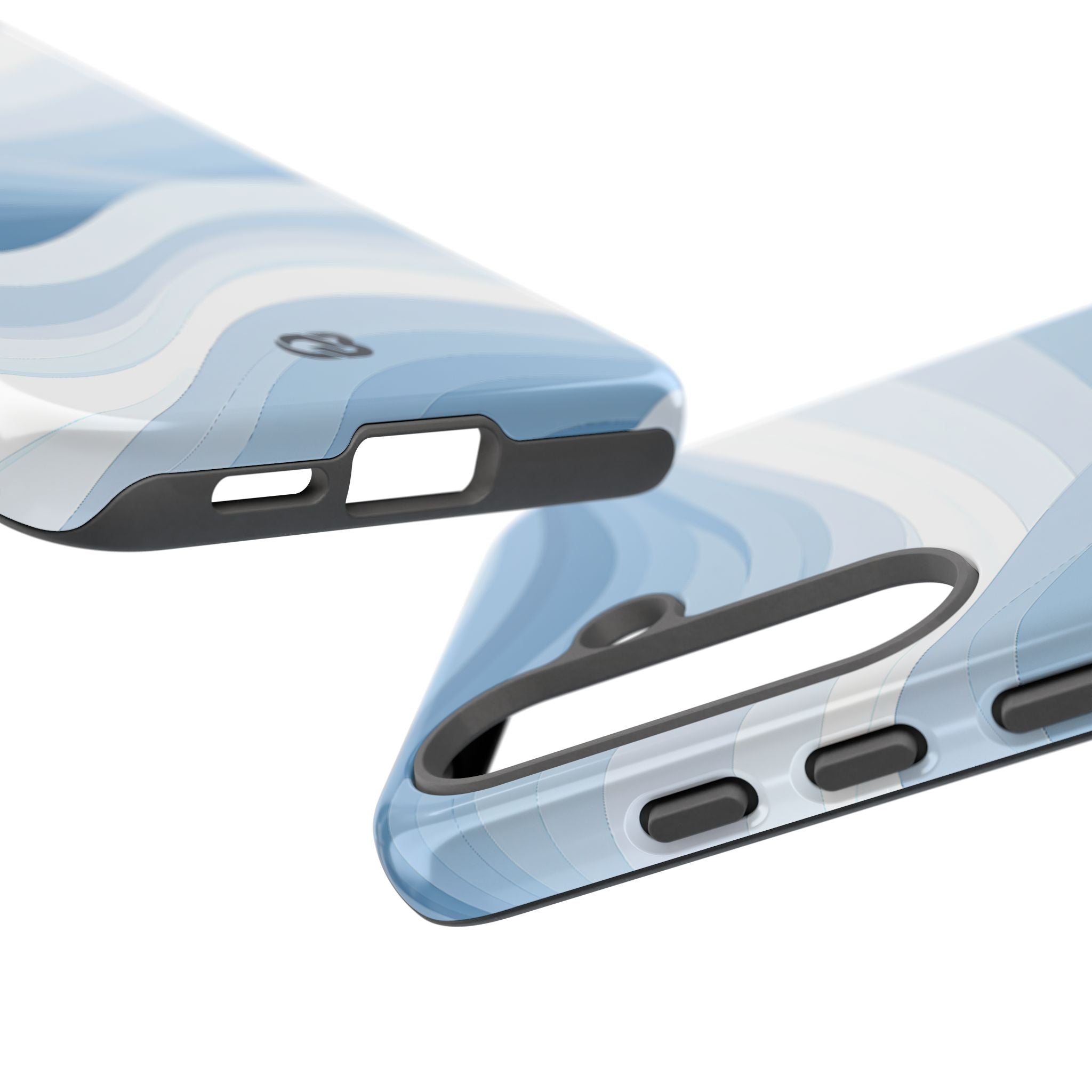 Blue Tough Phone Case for Samsung - Glacial Indigo Flow