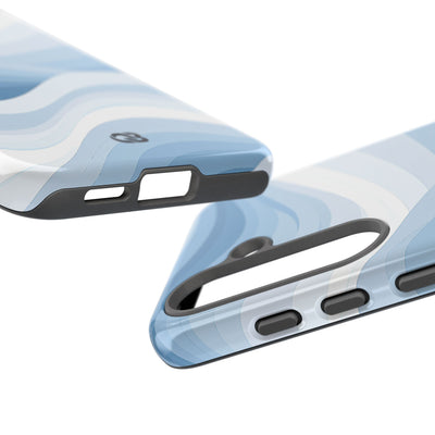Blue Tough Phone Case for Samsung - Glacial Indigo Flow