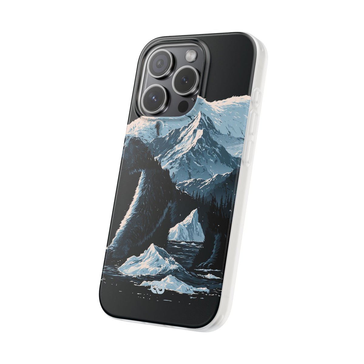 Nordic Arctic Bear · Lite Phone Case for iPhone ·  Black