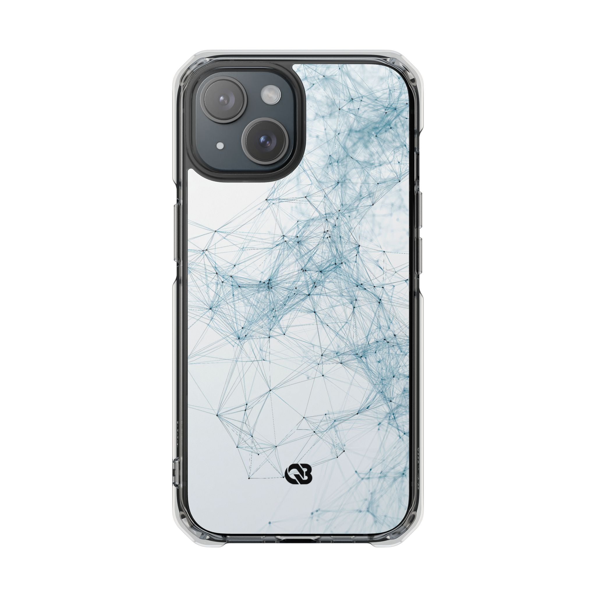 Blue Impact MagSafe Phone Case for iPhone - Glacial Neural Web