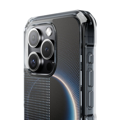 Luminous Meridian · Clear Impact Magnetic Phone Case for iPhone · Black