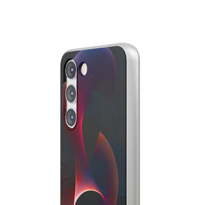 Black Lite Phone Case for Samsung - Cobalt Crimson Flux