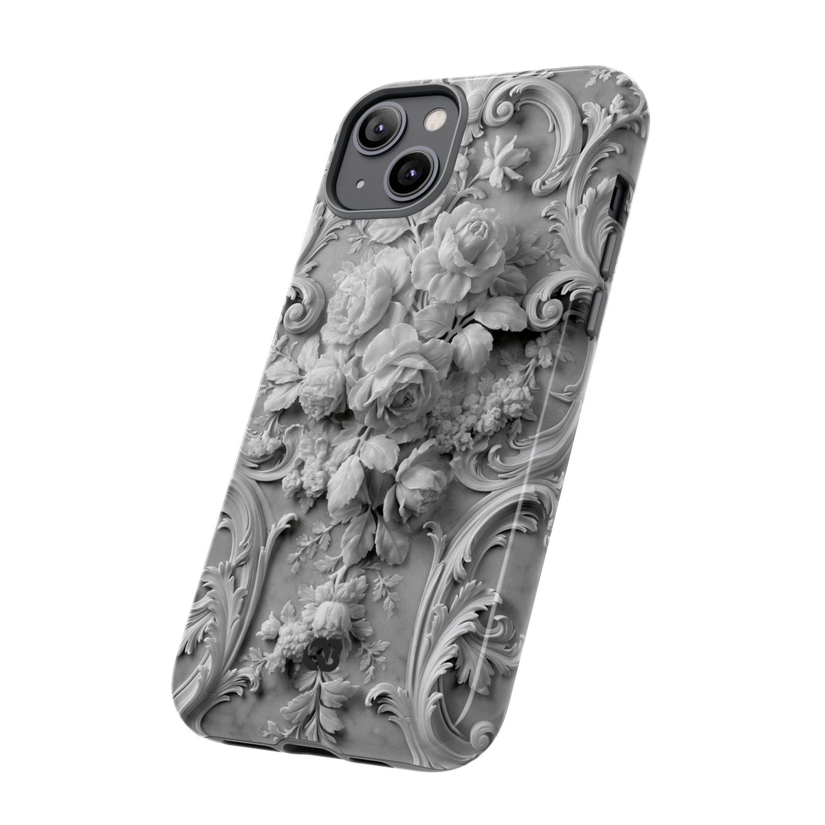 Rococo Marble Rose · Tough Phone Case for iPhone · White