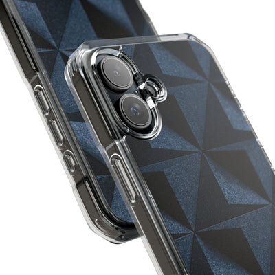 Blue Impact MagSafe Phone Case for iPhone - Indigo Basalt Facets