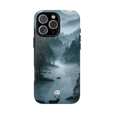 Silent Nordic Fjord · Tough Phone Case for iPhone · Blue