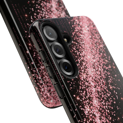 Rose Digital Cascade · Tough Phone Case for Samsung · Pink