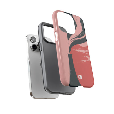 Pink Tough Phone Case for iPhone - Cinder Rose Plume