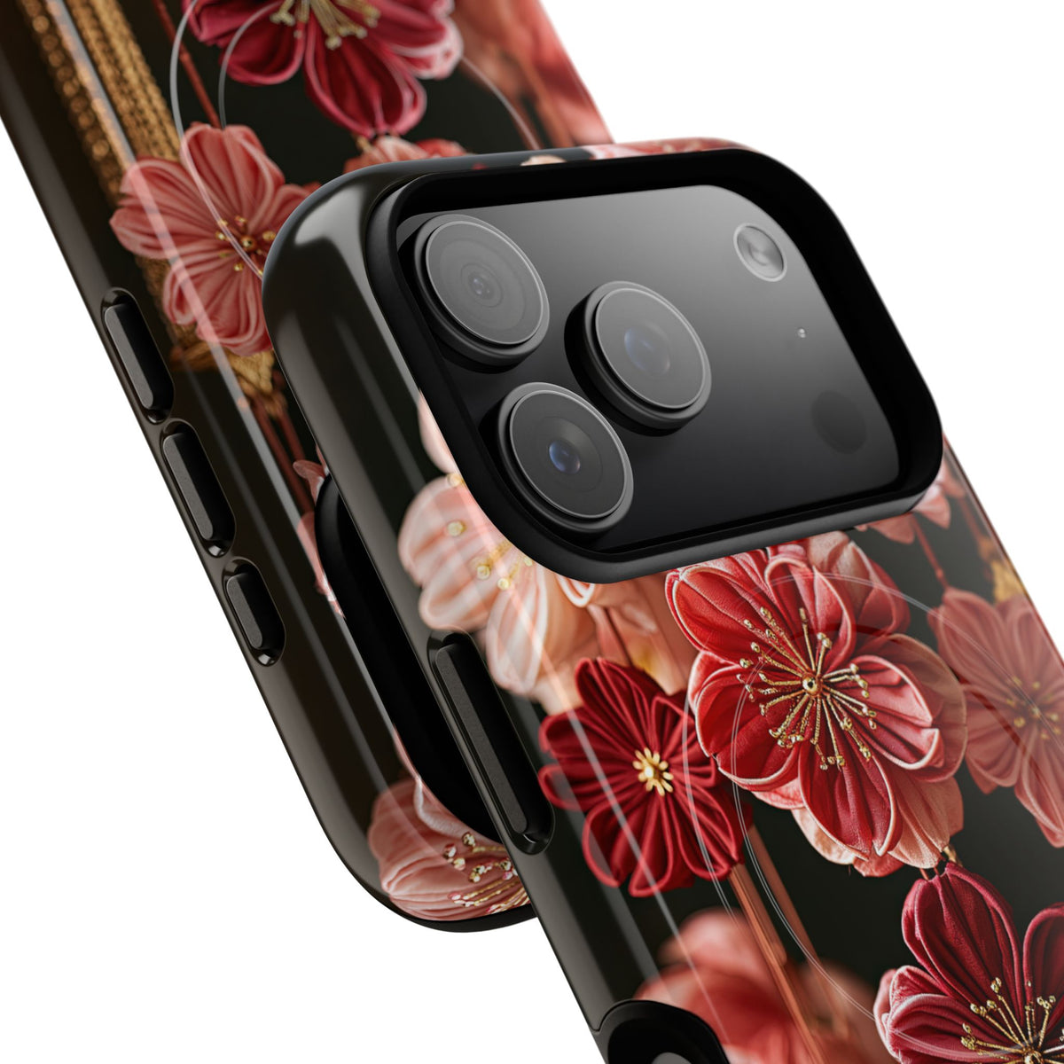 Silk Blossom Kanzashi · Tough 2.0 Magnetic Phone Case for iPhone · Pink