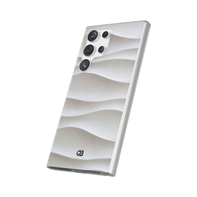 White Lite Phone Case for Samsung - Arctic Flow Ridges