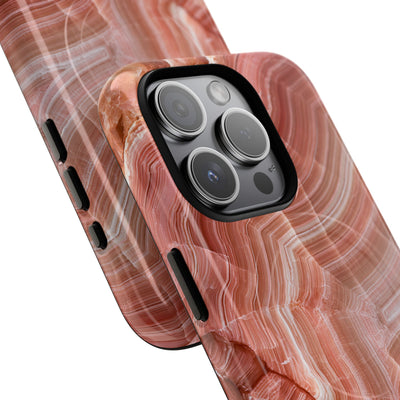 Blushing Rose Strata · Tough 2.0 Magnetic Phone Case for iPhone · Pink