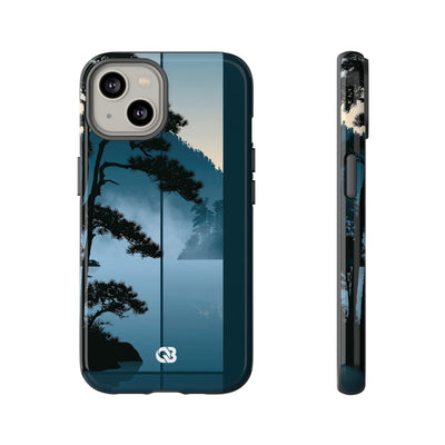 Misty Pine Horizon · Tough Phone Case for iPhone · Teal