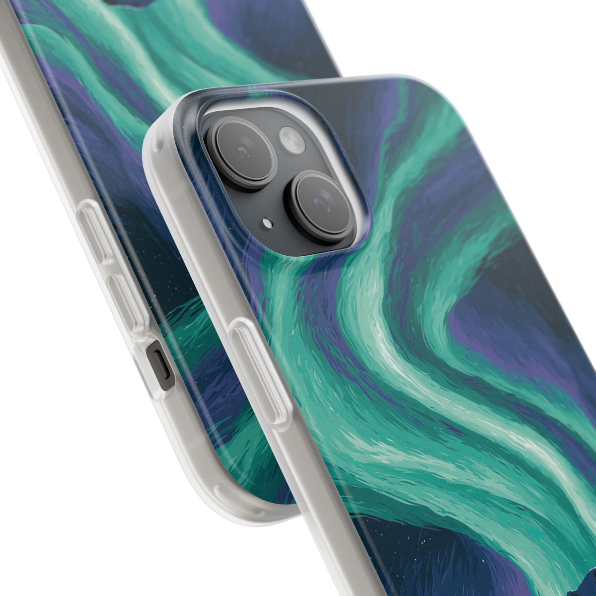 Arctic Aurora Bear · Lite Phone Case for iPhone ·  Teal