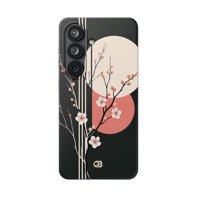 Black Lite Phone Case for Samsung - Kyoto Midnight Blossom