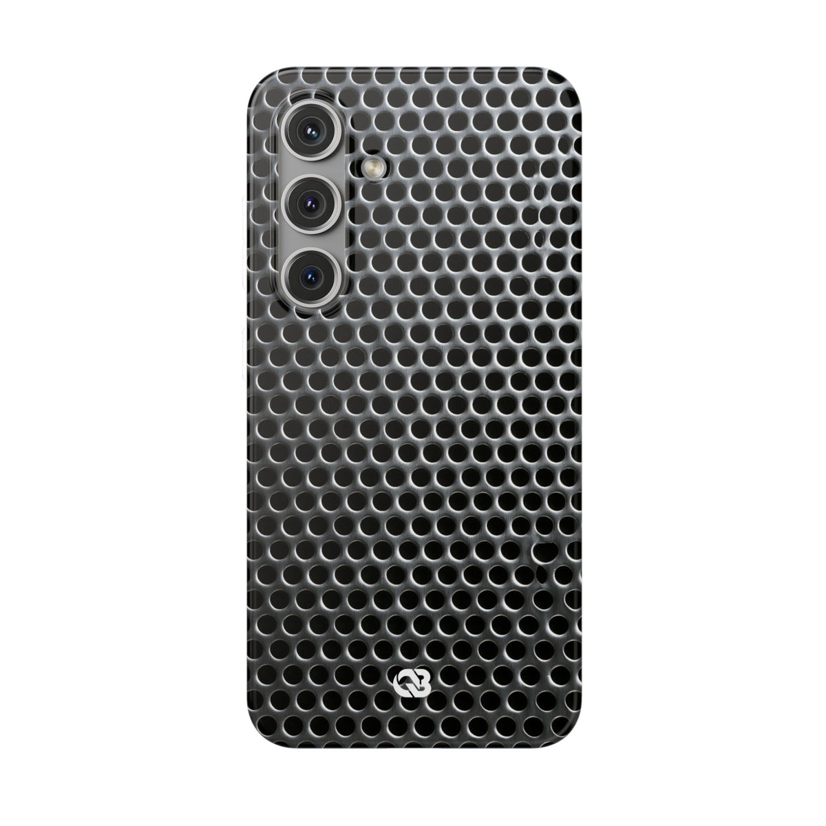 Brushed Perforated Steel · Lite Phone Case for Samsung · Silver