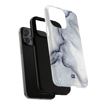 Nordic Ridge Contour · Tough 2.0 Magnetic Phone Case for iPhone · White