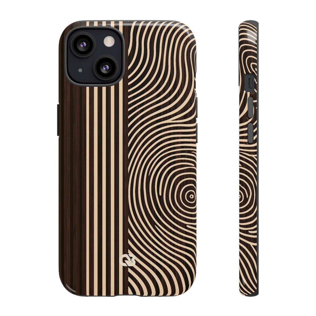 Timber Ring Contour · Tough Phone Case for iPhone · Brown