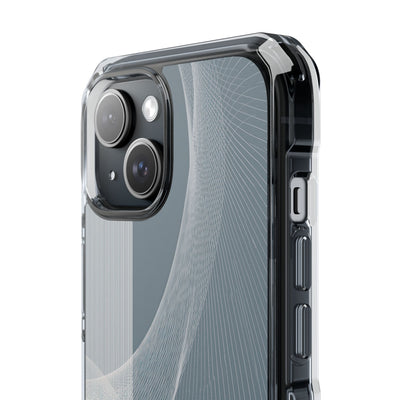 Grey Impact MagSafe Phone Case for iPhone - Slate Mesh Horizon