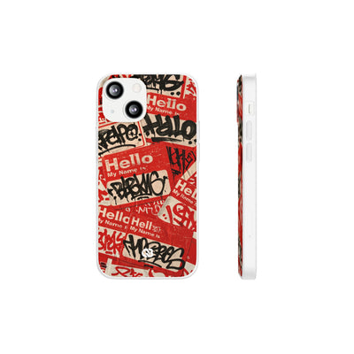 Slap Tag Collage · Lite Phone Case for iPhone ·  Red
