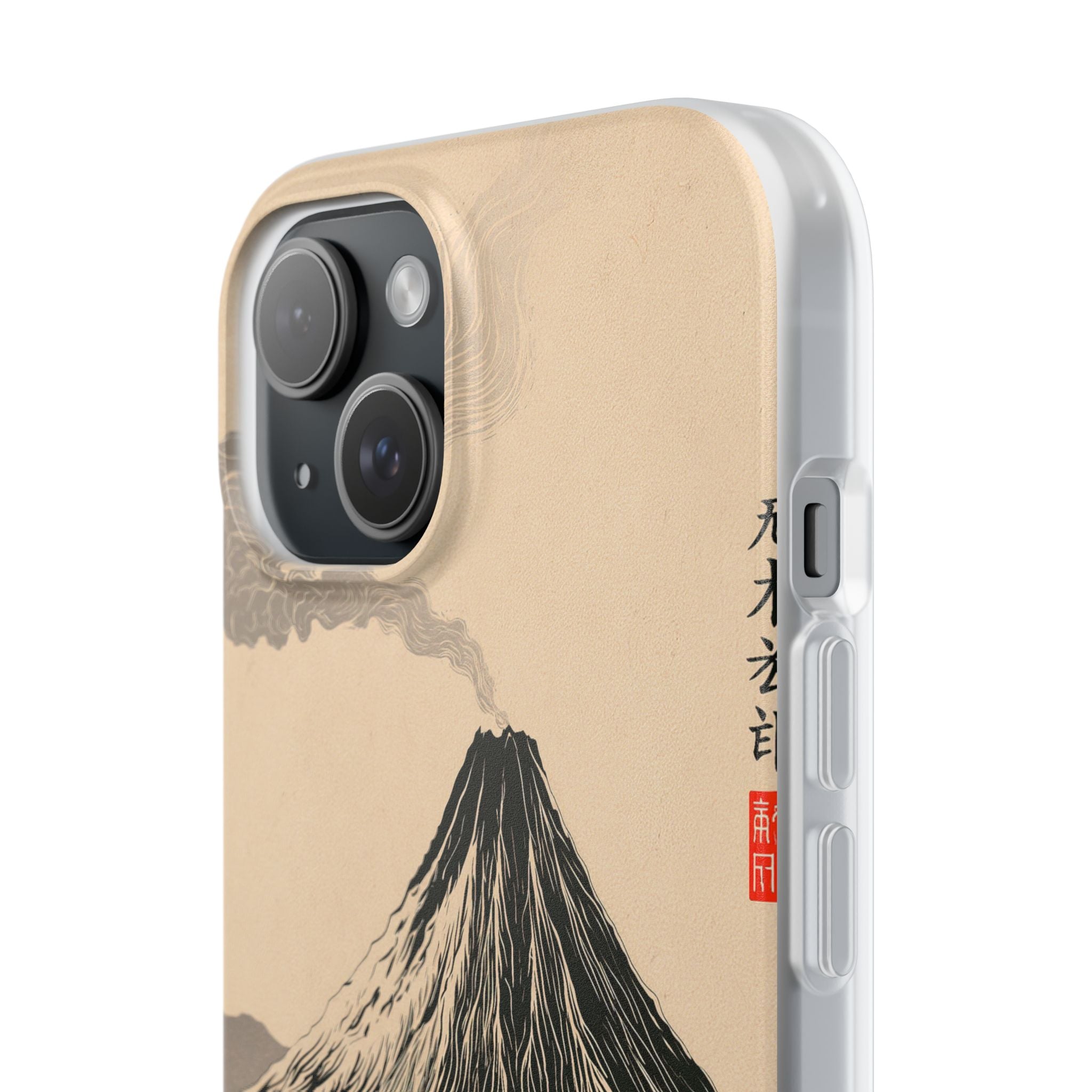 Beige Lite Phone Case for iPhone - Obsidian Ink Summit