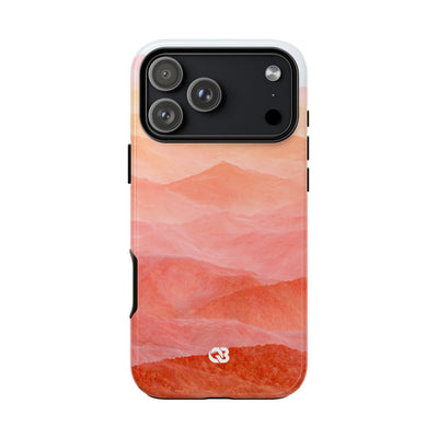 Alpenglow Ridge Vista · Tough Phone Case for iPhone · Orange