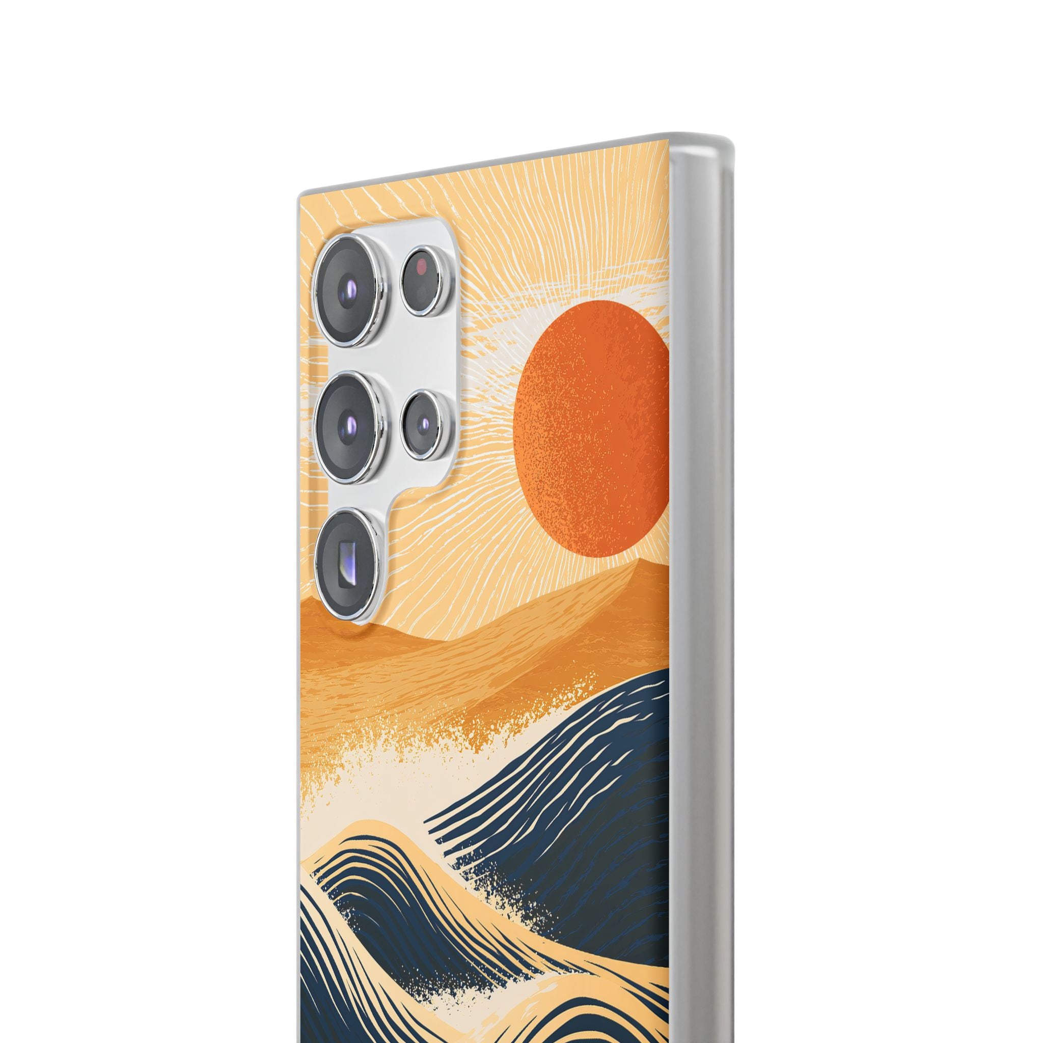 Blue Lite Phone Case for Samsung - Kyoto Cresting Tide
